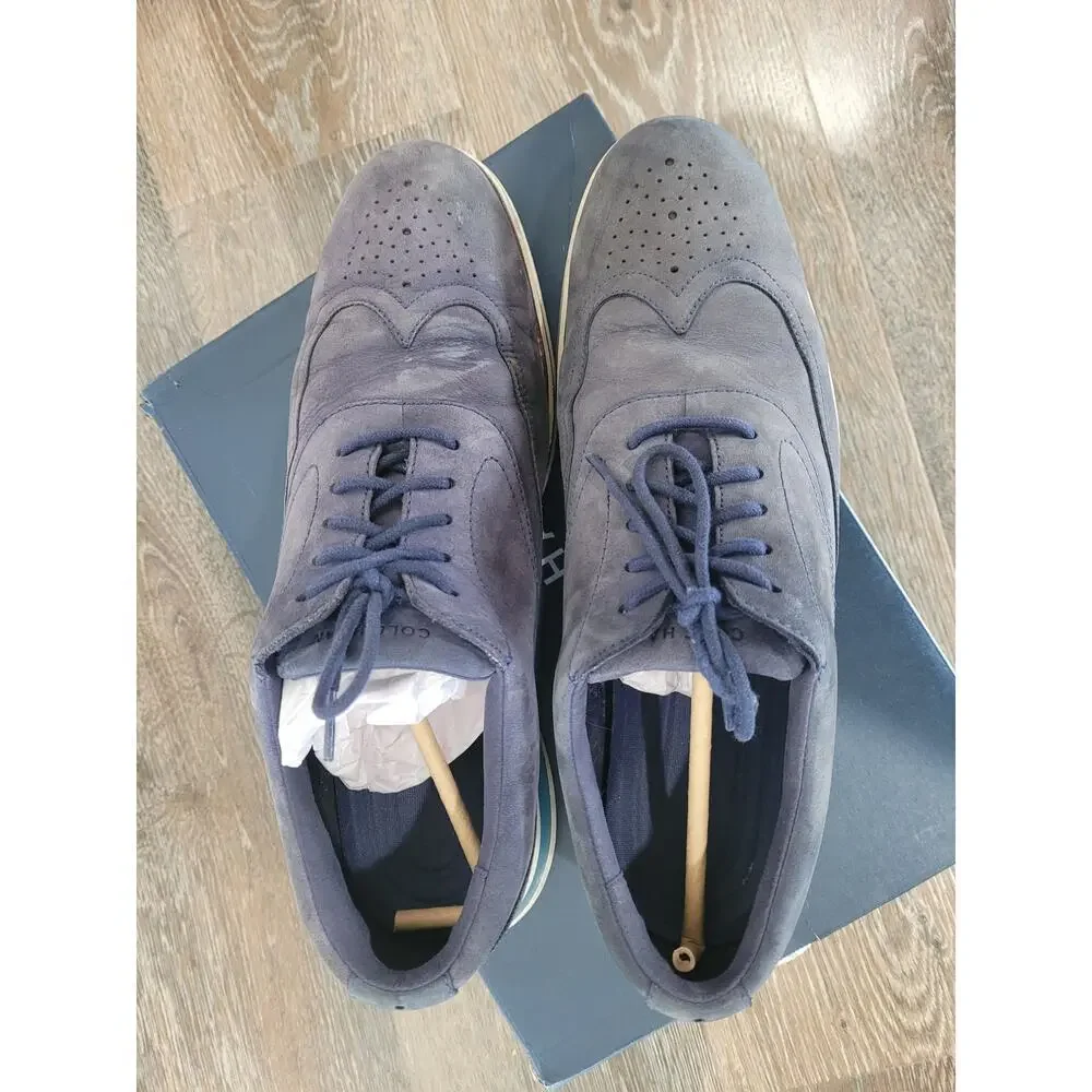 Cole Haan Men's Original Grand Energyweave‎ Wingtip Oxford Blue Shoes 11